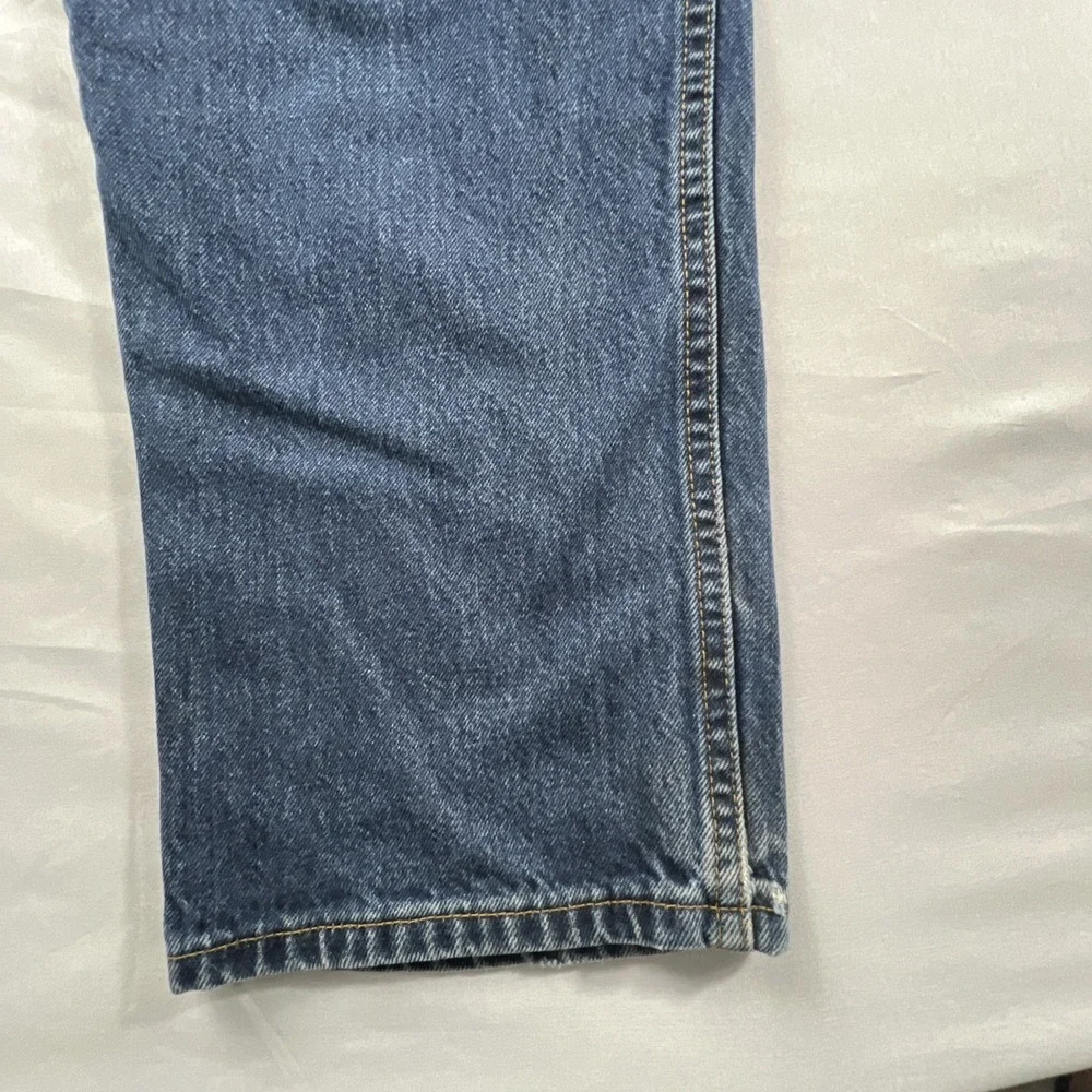 2000's Levi's 550 Jeans Men's Tag 36x32 Relaxed Fit Blue Denim Y2K Classic